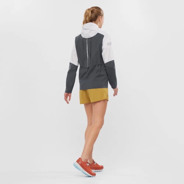 Salomon Bonatti Trail Women's Shell Jackets Black / White | CA 50H64